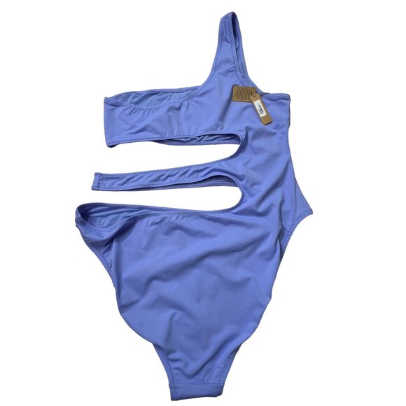 SKIMS Swim One Shoulder Monokini Periwinkle Womens XL - Picture 4 of 13